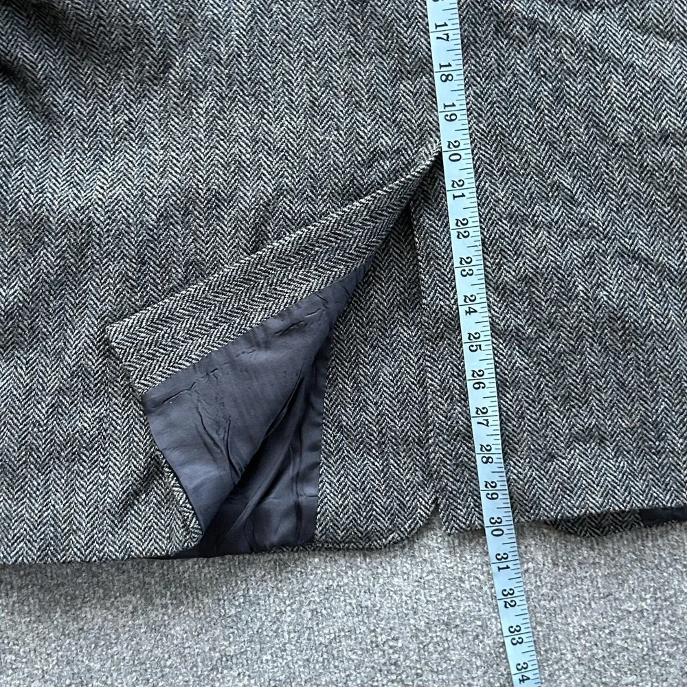 Vintage Orvis Harris Tweed Blazer Coat Mens 46 Wool Herringbone‎ 2 Button USA